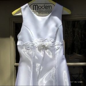 Satin dress First Communion, dance recital Easter